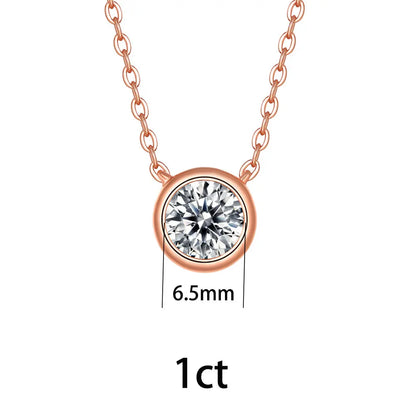 Damen-Schmuckset Halskette Ohrringe und Ring mit Moissanit