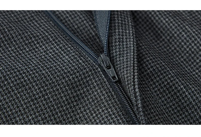 50 % Wolle Herrenanzüge Hosen klein grau kariert Korea Casual Style Frühling Hochzeit Bräutigam tragen Mode Gentleman täglich Luxus Hosen