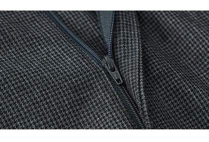 50 % Wolle Herrenanzüge Hosen klein grau kariert Korea Casual Style Frühling Hochzeit Bräutigam tragen Mode Gentleman täglich Luxus Hosen
