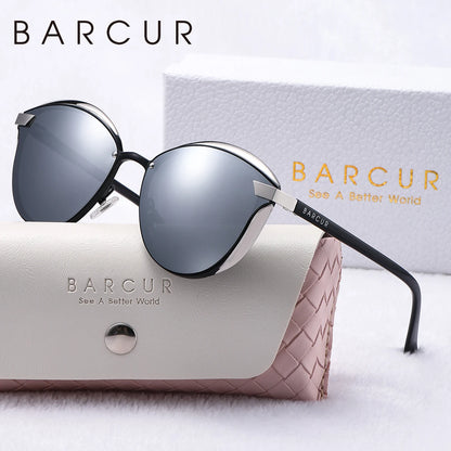 Damen-Sonnenbrille Katzenauge Urlaub UV400 polarisiert Modeaccessoire