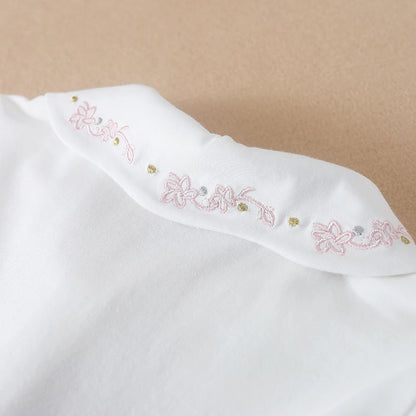 Mädchen Hemd Sommer Neue kinder Baby Nette Kurzarm Top Kleines Mädchen Baumwolle Stickerei Hemd