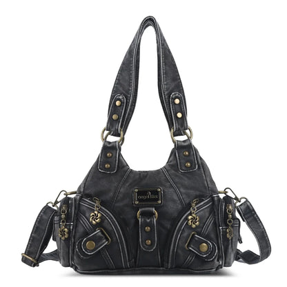 Damen-Handtasche Soft Tote Alltagstasche aus weichem Material mit Mehrfachfächern und viel Stauraum