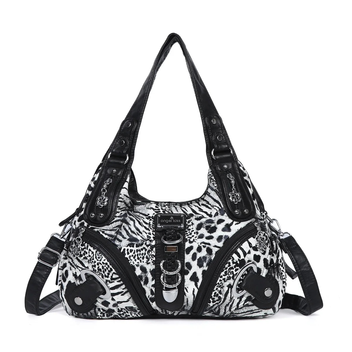 Damen-Handtasche Mit Leopardenmuster Und Obergriff Top-Handle Für Alltag Und Freizeit Stilvoll
