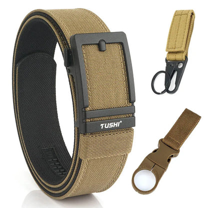 Unisex-Taktischer Gürtel aus 1100D Nylon mit Zinklegierung-Schnalle und Schnellverschluss 3,8 cm Breite