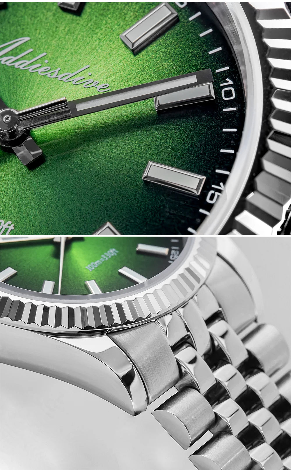 Herren-Quarzuhr mit Jubilee-Armband und Saphirglas