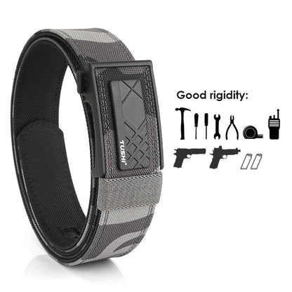 VATLY Multifunktions Tactical Gürtel Herren Nylon Rigid Automatik-Schnalle