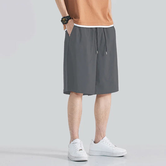 Lässige Herren-Shorts im Jacquard-Design – Ideal für den Sommer und Freizeitaktivitäten