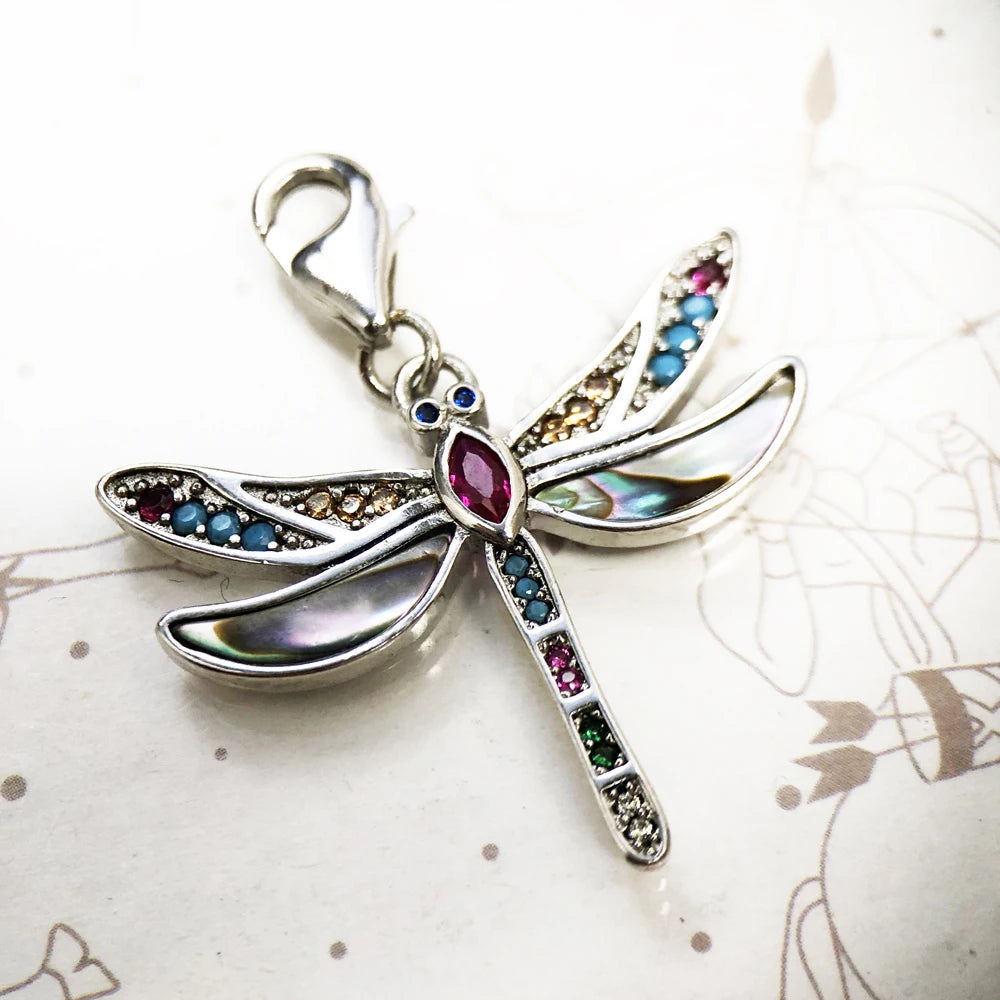 Damen-Armband Libellen Gliederkette Böhmen Sommer aus Sterlingsilber