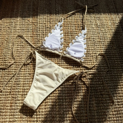 Glamouröses Pailletten-Bikini-Set mit Push-up-Effekt – Perfekt für Strand und Pool