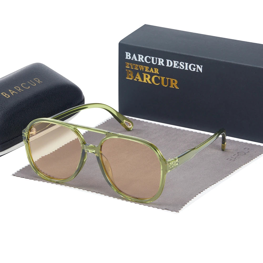 Damen-Sonnenbrille quadratisch 70er Retro Polaroid photochrom UV400