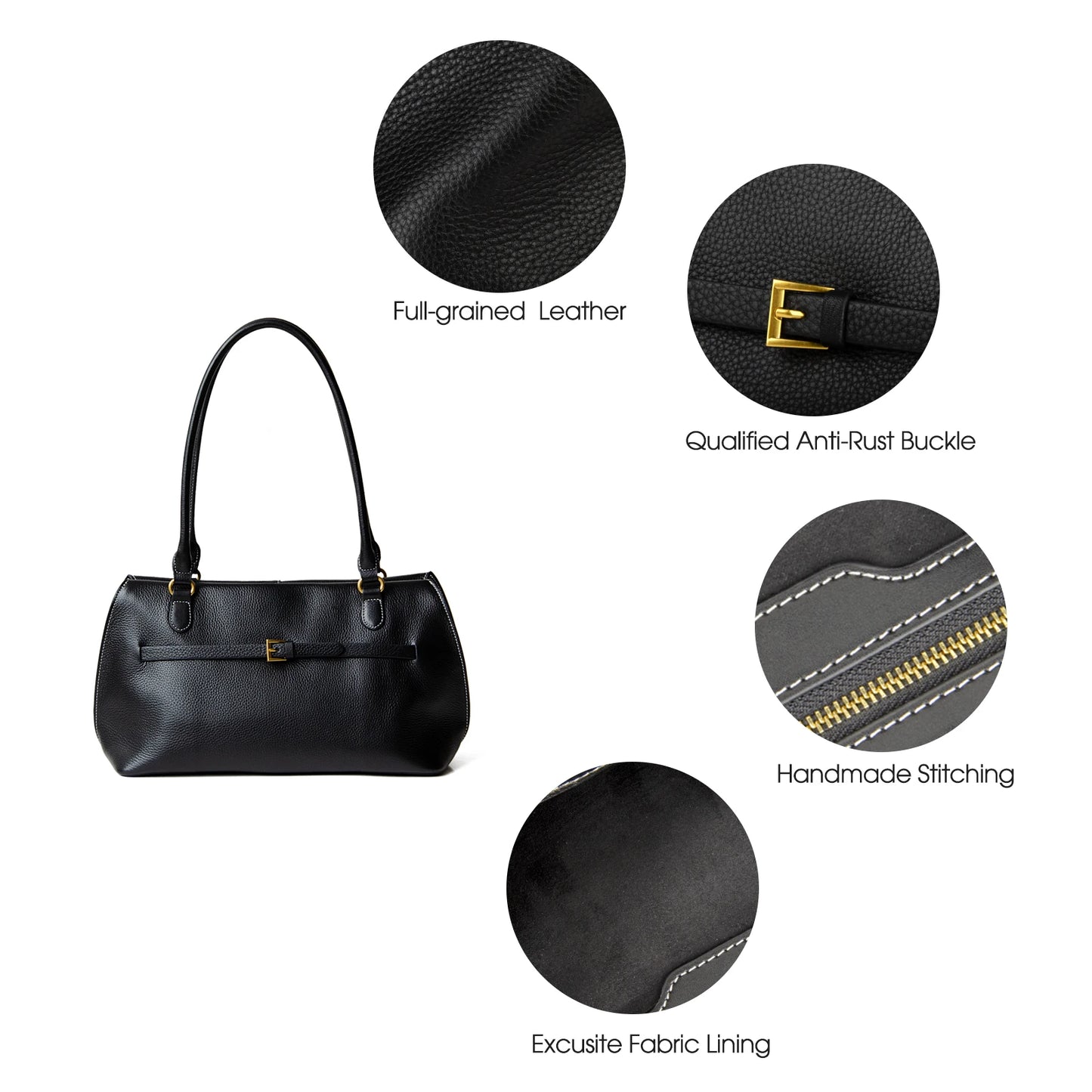 Damen Ledertote | Business Tasche Aus Vollnarbigem Leder