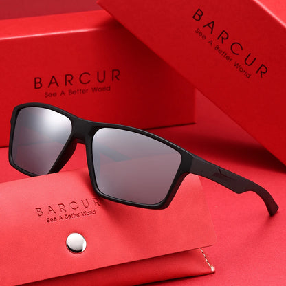 Sonnenbrille Rechteck klassisch leicht UV400 polarisiert Unisex