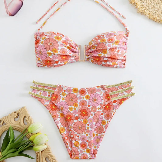 Sexy Push-Up-Bikini-Set für Damen – Brasilianischer Stil für Strand und Pool