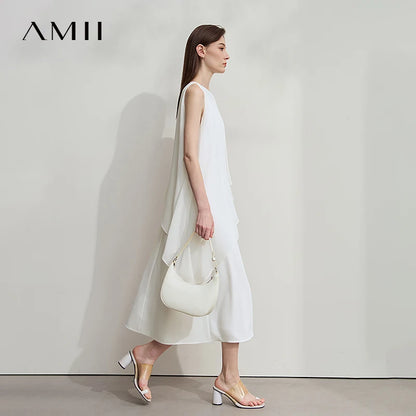 Minimalistisches Leicht Fließendes Abendkleid Für Damen Sommer