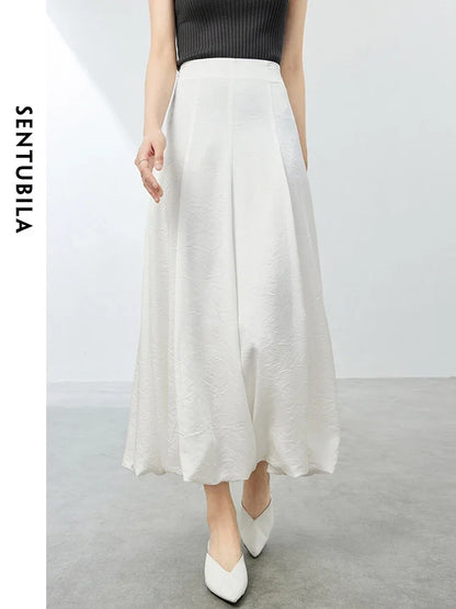 Damen Maxirock im A-Linien-Schnitt mit elastischer Taille für den Sommer