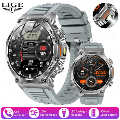 Männer Sport Smart Uhr mit IP68 Wasserdichtigkeit und Bluetooth Anruffunktion