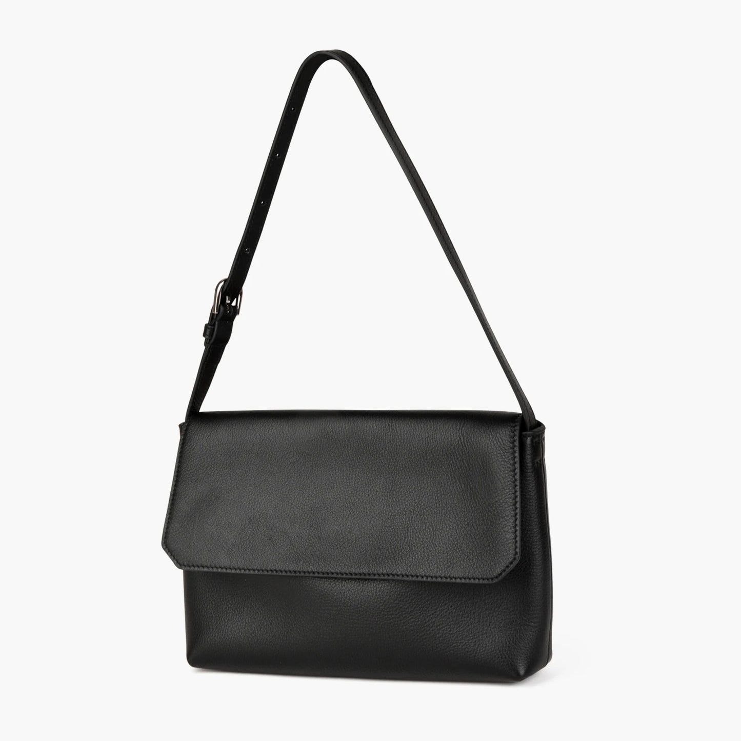 Leder Schultertasche - Vollnarbiges Rindsleder Quadratisch Crossbody
