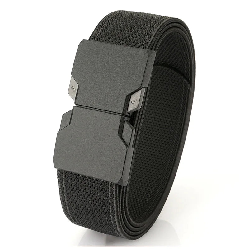 Herren-Gürtel aus elastischem Nylon mit Schnellverschluss Outdoor-Einsatz und Alltag 34 mm Breite