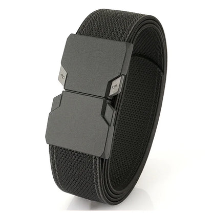 Herren-Gürtel aus elastischem Nylon mit Schnellverschluss Outdoor-Einsatz und Alltag 34 mm Breite