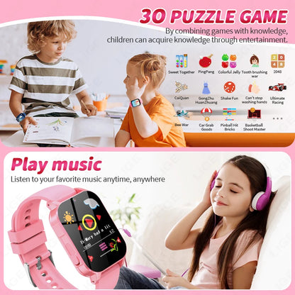 LIGE Neue Kind Kamera Smart Uhr LED Video Aufnahme Studie Karten Geschichte Buch Spiele Kalorien Student Kind Smartwatch Junge Mädchen Geschenk