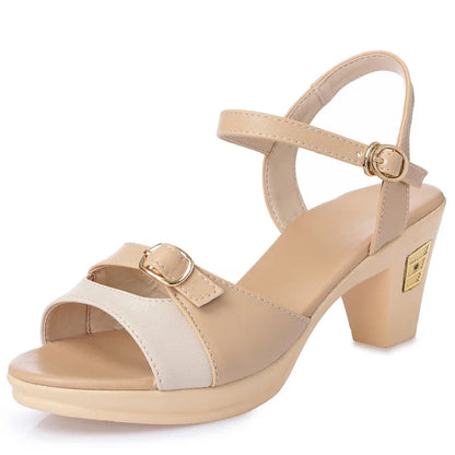 AIYUQI 2025 Neue High Heel frauen Römischen Sandalen Mix frauen Schuhe Die Sommer Plattform Mode Sexy Party Sandalen frauen