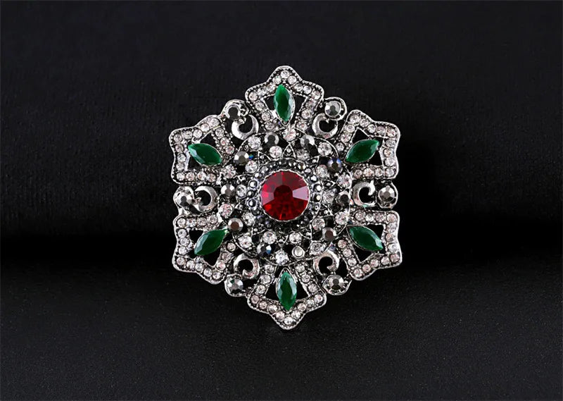 Brosche Metall Barock Vintage Retro Palast Revers Pin Unisex Party