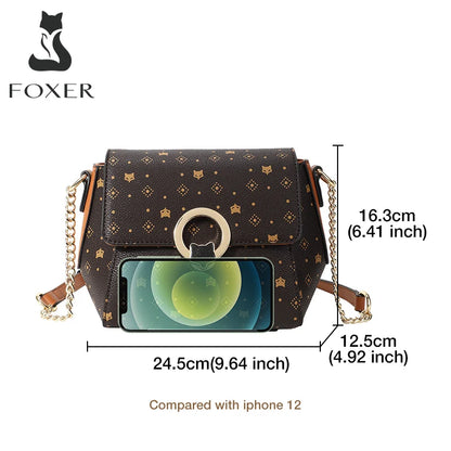 Damen Schultertasche aus PVC-Leder Crossbody-Stil für Alltag