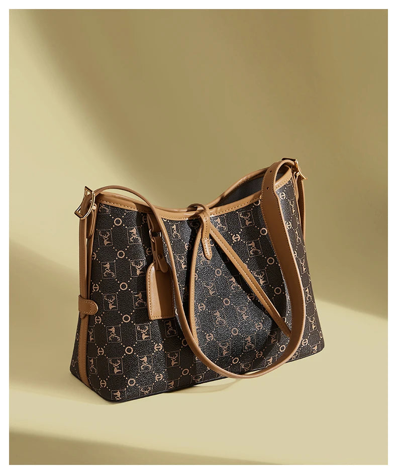Damen Schultertasche Aus PVC Mit Reißverschluss Mode Signatur Geschenk