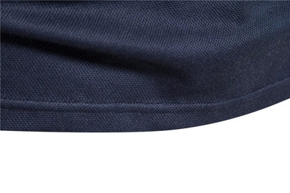 Herren Poloshirt mit V-Ausschnitt im einfarbigen, klassischen Stil