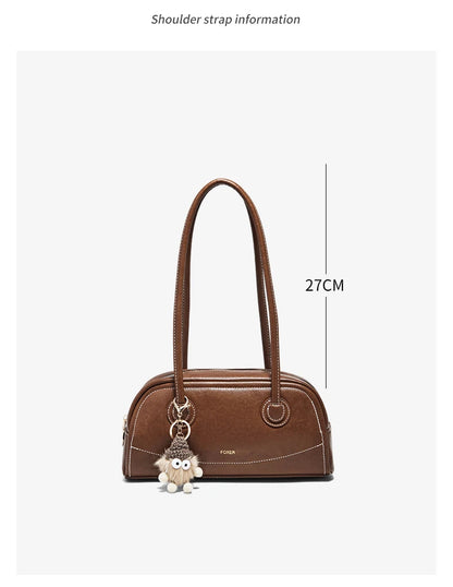 Damen Handtasche Aus PU Leather Simple Retro Stil Für Casual Commuting