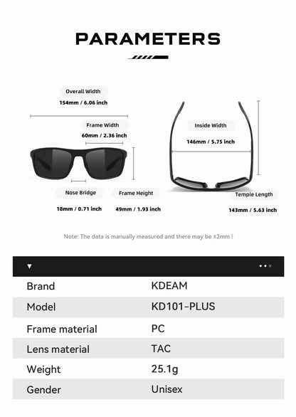 Sonnenbrille übergroß rechteckig polarisiert photochrom 154mm Sport