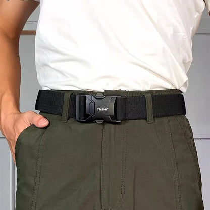 Herren-Gürtel Elastisch Mit Aluminium-Schnalle Und Schnellverschluss Für Alltagseinsatz