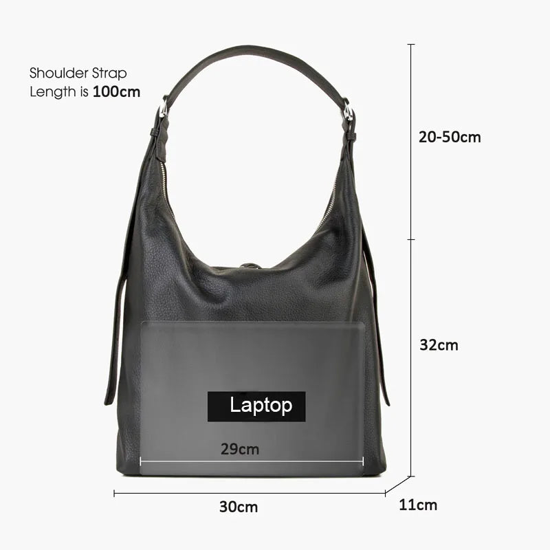 Naturleder Schultertasche Unisex Crossbody