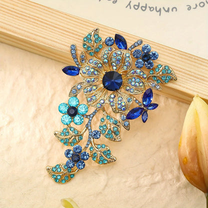 Brosche Wassertropfen Strass Kristall Elegant Corsage Damen Mantel
