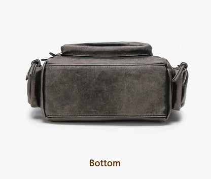Damen-Hobo-Tasche aus Leder im Vintage-Look mit Mehrfach-Fächern und Tassel-Reißverschluss Alltagsbegleiter