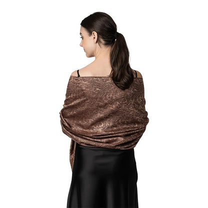 Damen Jacquard Schal ethnisch Kaschmir dick weich Halstuch Bandana Outdoor