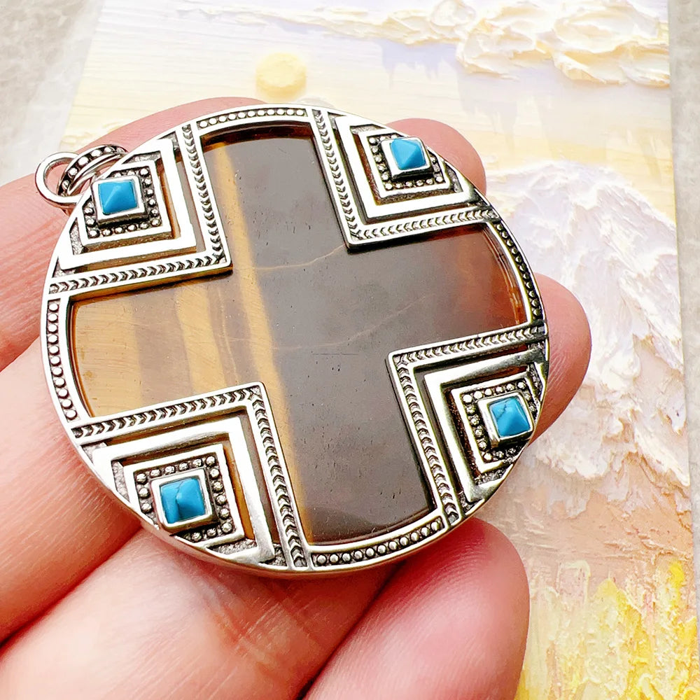 Damen-Charm-Anhänger Afrika Ornament ethnisch aus Sterlingsilber