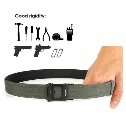 VATLY EDC Rigid Gürtel Herren Nylon Tactical Gun Belt Automatik-Schnalle