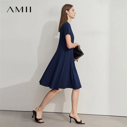 Elegantes Tailliertes Strickkleid Mit Stretch Für Damen