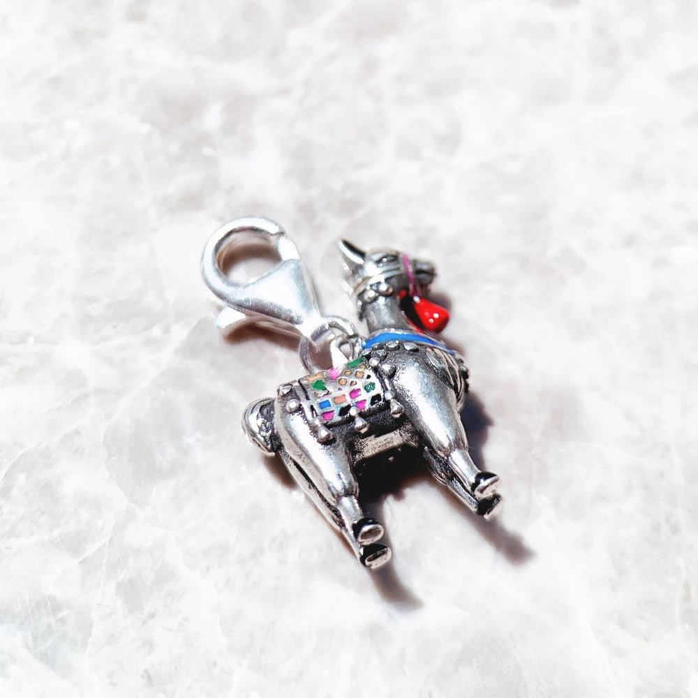 Damen-Charm-Anhaenger Alpaka Lama aus Sterlingsilber