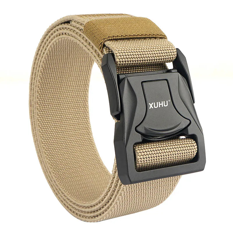 VATLY Elastik-Gürtel Herren 3,8 cm Zink-Schnellverschluss Tactical Outdoor
