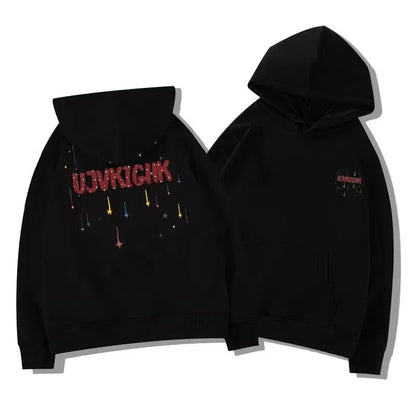 Winter Herren Lustige Graffiti Grafikdruck Hoodies Neu in Hip Hop Mode Kapuzenpullover Damen Y2K Streetwear Pullover Hoody