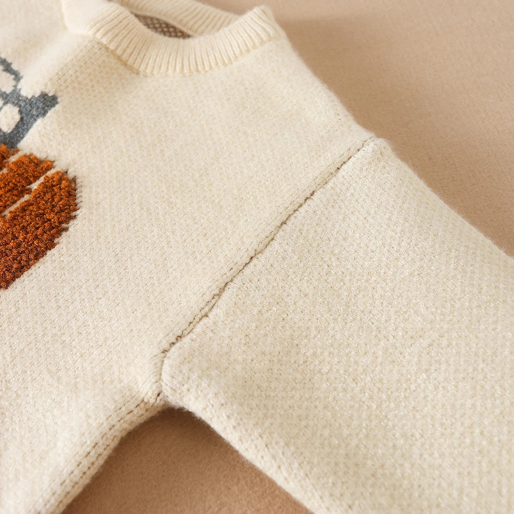 Baby Mädchen Pullover Herbst lange Ärmel Strickwaren Kinder Kürbis Kleidung Mädchen Halloween Outfit