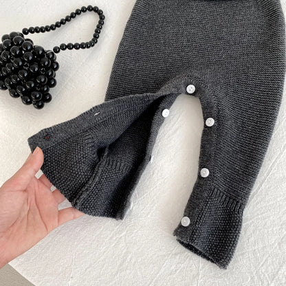 Baby Strampler aus Strick mit Rüschen für Jungen und Mädchen