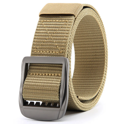 Herren Tactical Nylon-Gürtel 3,8 cm Army Military Automatik-Schnalle Outdoor