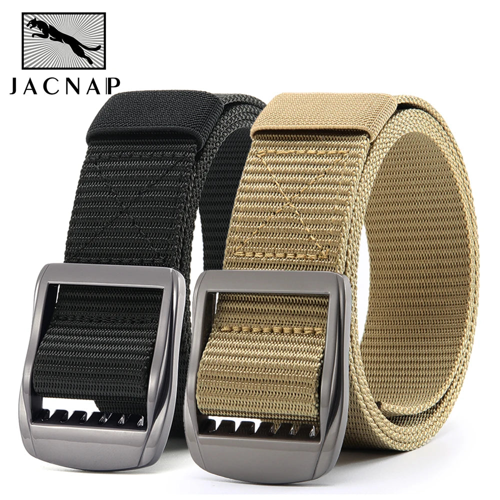 Herren Tactical Nylon-Gürtel 3,8 cm Army Military Automatik-Schnalle Outdoor