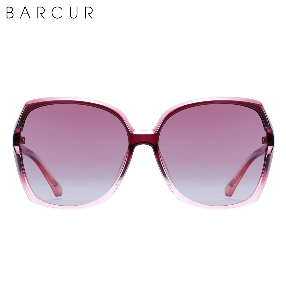 Damen-Sonnenbrille übergroß Farbverlauf UV400 polarisiert Shades