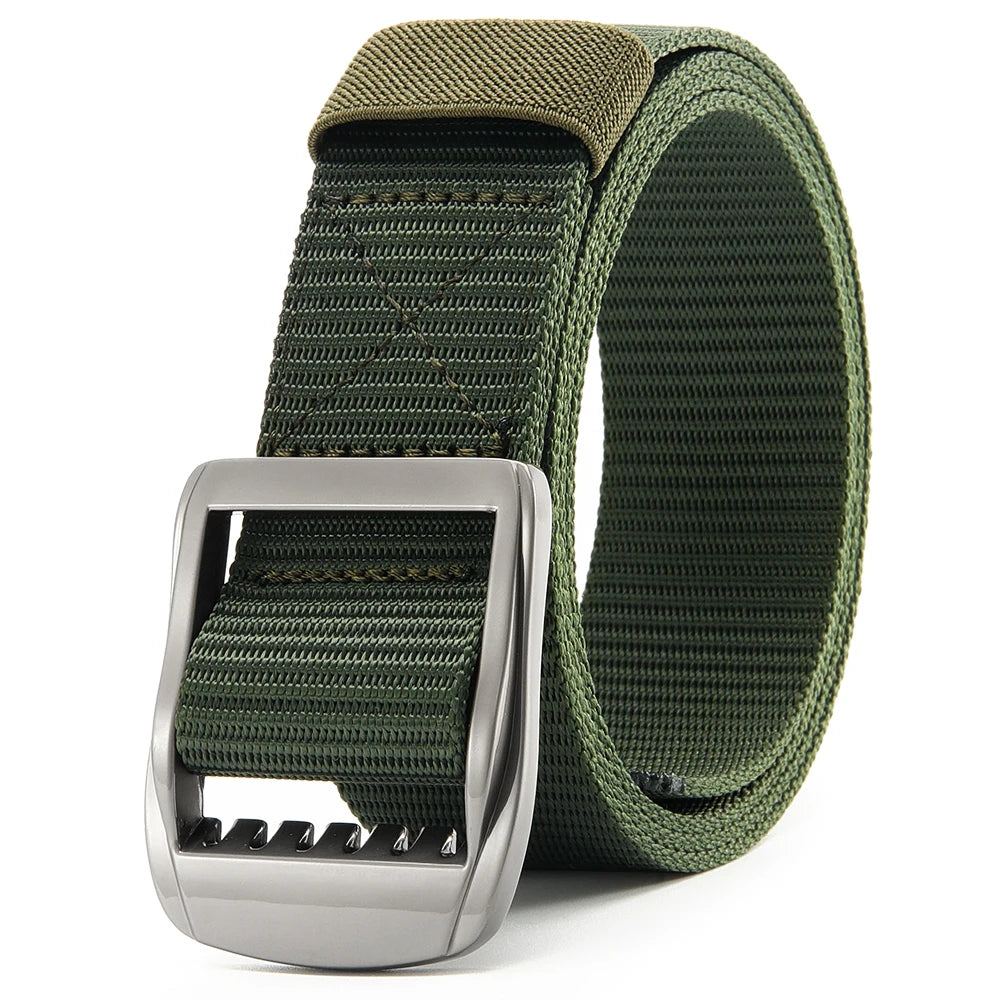 Herren Tactical Nylon-Gürtel 3,8 cm Army Military Automatik-Schnalle Outdoor